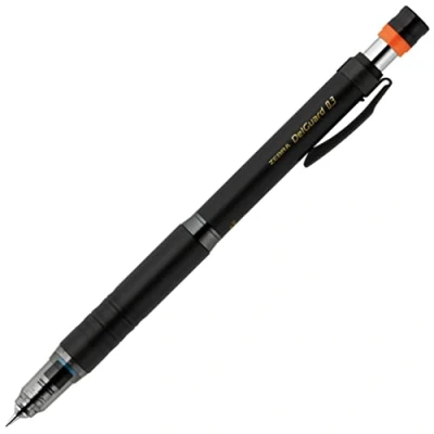 Immagine di ZEBRA, matita meccanica, tipo Del Guard Lx, 0,3 mm, nero (P MAS86 BK)