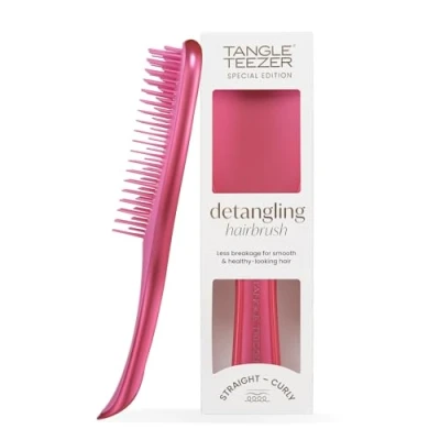 Immagine di Tangle Teezer Spazzola per capelli districante definitiva, asciutti e bagnati, tutti i tipi di capelli, Finitura rosa cromata afterparty