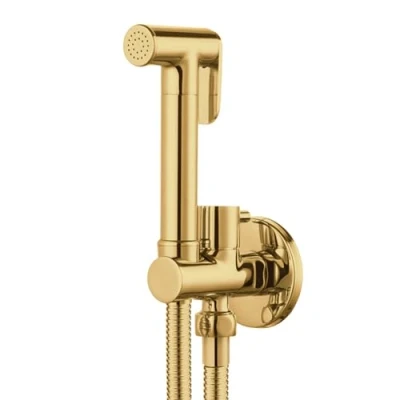 Immagine di Spruzzatore Del Bidet Per La Toilette Oro Doccetta Wc Kit Incasso Tubo Doccia Tutta In Rame,oro