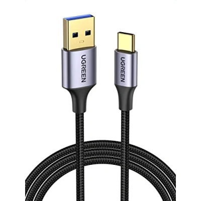 Immagine di UGREEN Cavo USB C A 3.0 5 Gbps, Tipo in Nylon Compatibile con iPhone 16/15 Plus Pro Max, Oculus Quest, Galaxy S24 S23 S22, Redmi Note, Pixel 9 8 7. 1M