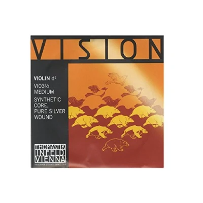 Immagine di D Vision Violin 1/2 nucleo di plastica filo d&#039;argento