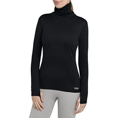 Immagine di TCA Warm Up da Donna Maglia a Collo Alto Corsa Termica Maniche Lunghe Nero, S