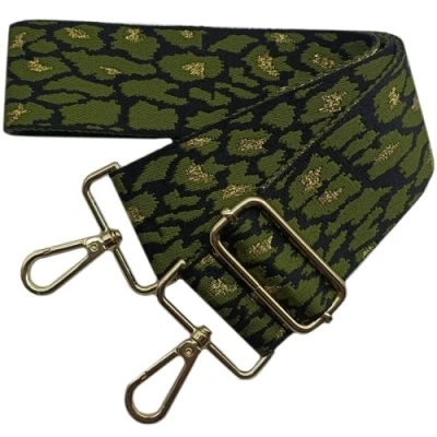 Immagine di Tracolla per Borsa Donna Regolabile, Tracolle 5cm Larga Tracolla, Cinghie con Fibbia Oro Borsetta, Crossbody in Tela Accessori DIY (Verde Militare)08