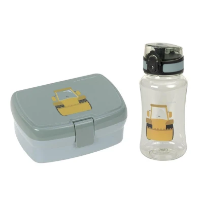 Immagine di LÄSSIG Set di pranzo e biberon da con cestino (460 ml)/Tiny Drivers Excavator
