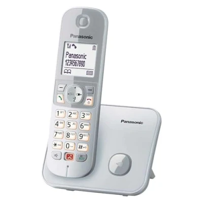 Immagine di Panasonic KX TG6851SPS Telefono Senza Fili Digitale, Unità Base e 1 Auricolare, Identificatore Di Chiamata, Blocco Chiamate Inquietanti, Campanello Categoria, Schermo LCD, Tastiera Illuminata,
