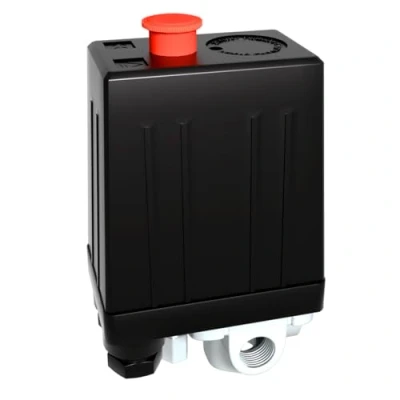 Immagine di LOUIKAY Pressostato Compressore Aria 4 Fori, G1/4&quot; 220V Interruttore del d&#039;Aria Regolatore di Pressione