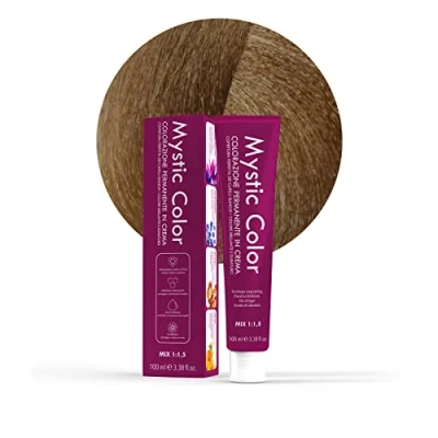 Immagine di Mystic Color Colore Biondo Tabacco 7.8 Tinta per Capelli Colorazione Professionale in Crema a Lunga Durata Con Cheratina Idrolizzata, Olio di Argan e Calendula 100 ml