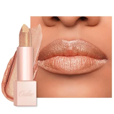 Immagine di OULAC Rossetto Idratanti Finitura Lucida, Glitter Oro Nudo Per Labbra Secche, Balsamo con Luminous Finish, Formula Idratante a Lunga Durata, Infinity Moisture, Vegan (13) Sahara Glow