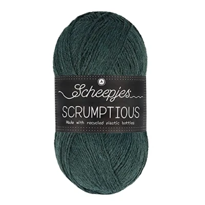 Immagine di Scheepjes Scrumptious Cotone Filato, Poliestere Riciclato 50% Acrilico, 371 Apple Kale Cake, 1x100g