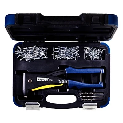Immagine di Pinza rivettatrice RP40 MULTI Ugello universale compatibile con tutti i diametri dei rivetti Parti metalliche rinforzate 3 anni di garanzia Dimensione : 25 x 345 170 Peso 0,49 kg