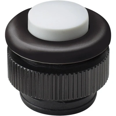 Immagine di Grothe 61031 Tasto per campanello 1 parte Nero, Bianco 12 V/1,5 A