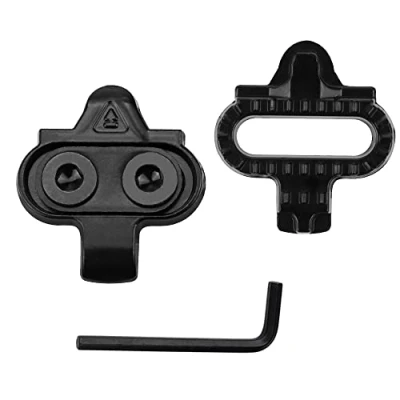 Immagine di JPGhaha 2Pz Set di Tacchetti per Bici in Acciaio Inox Tacchette Shimano SPD Pedali con Vite e Chiave Esagonale Pedale Bloccaggio a Sgancio Rapido Multidirezionale