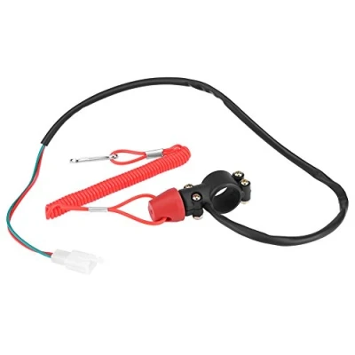 Immagine di Interruttore del Motore Fuoribordo, 22mm 7/8 &quot;Interruttore Fermo di Arresto Accensione Fuoribordo della Barca Motociclo con Cavo Cordino Sicurezza