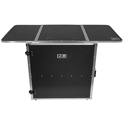 Immagine di UDG FlightCase MK2 Tavolo pieghevole per DJ, con ruote, colore: Argento