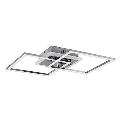Immagine di Reality, Plafoniera, Venida incl. 1 x LED,SMD,25,0 Watt,4000K,3000 Lm. Finitura: Metallo, Cromo L:57,5cm, L:35,0cm, A:7,5cm Dimmerabile tramite interrutto,4000K,