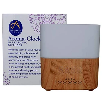 Immagine di Absolute Aromas Diffusore Aroma Clock con Orologio ed Altoparlante Bluetooth