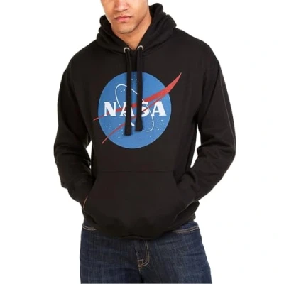 Immagine di Nasa Circle Logo Cappuccio, Nero (Black Blk), Medium Uomo