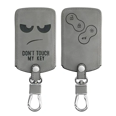 Immagine di kwmobile Custodia Compatibile con Renault 4 tasti (solo Keyless Go) Cover Chiavi Auto Protezione Copri Telecomando Copertina Chiave Don&#039;t touch my Key