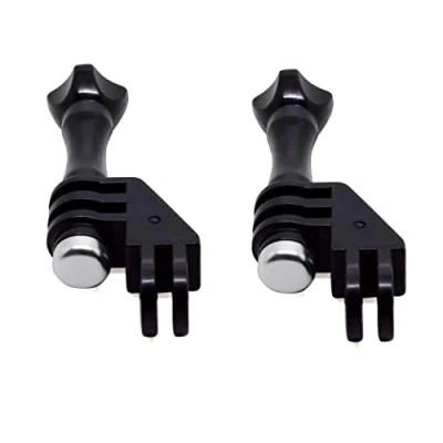 Immagine di 2 supporti verticali compatibili con Gopro, adattatore angolare a 90 gradi, compatibile Insta360 One X2, Gopro Hero, DJI Osmo action e la maggior parte delle cam
