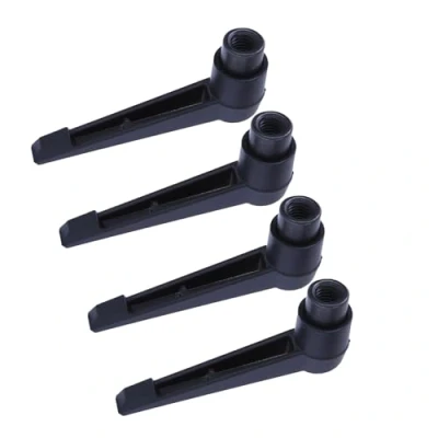 Immagine di Hyuduo 4Pcs Maniglia Regolabile Metallo Riparazione Delle Manopole Della Macchina Leva di Serraggio Acciaio inossidabile M4 / 5/6/8/10/12 Con Filettatura interna[M6 50Mm]