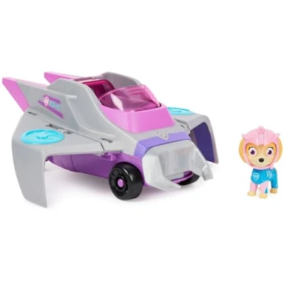 Immagine di Paw Patrol, Veicolo Trasformabile Aqua Pups di Skye per Avventure Marine, Personaggio incluso, Giochi Bambini e Bambine, 3+ anni