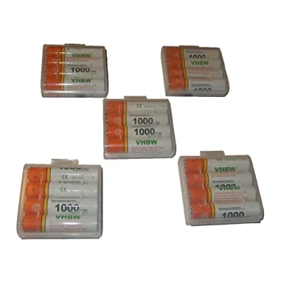 Immagine di vhbw 20x batteria AAA micro compatibile con Snom M25, M25 IP, M15 telefono fisso cordless (1000mAh, 1,2V, NiMH)