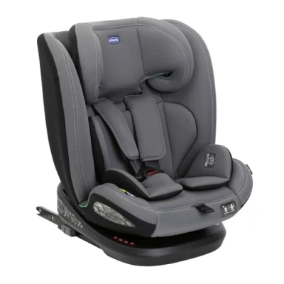 Immagine di Seggiolino Auto Mokita I Size, con sistema Isofix, per bambini di altezza compresa tra 76 e 150 cm, utilizzabile a partire dai 15 mesi, Riduttore incluso, Grigio