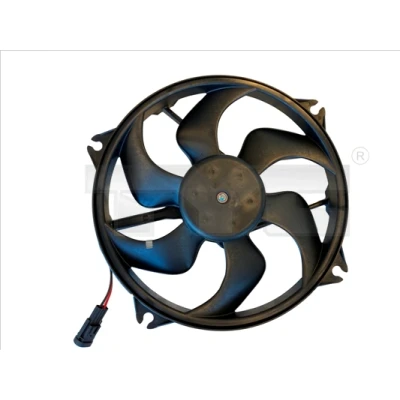 Immagine di TYC 805 0011 ventola radiatore 380 320 con telaio (telaio) CITROËN: C3 I Hatchback, C2 DS3 Hatchback
