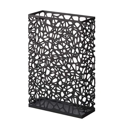 Immagine di yamazaki 6324 NEST Portaombrelli Rettangolare, nero, acciaio, design minimalista, 30 x 12 45 cm (LxPxA)