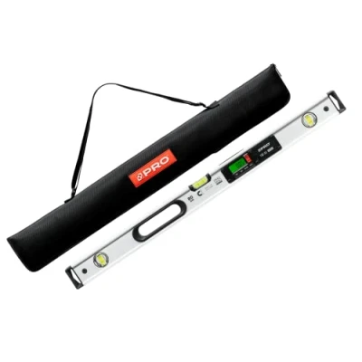 Immagine di PRO900 Livella Digitale 80cm con 2 display LCD e coperchio Elettronica memoria dei valori misurati per un massimo di 19 risultati Classe protezione IP65 Colore Bianco