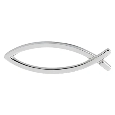 Immagine di MaMeMi Spilla a forma di pesce, 2 cm, colore argento, per uomo e donna