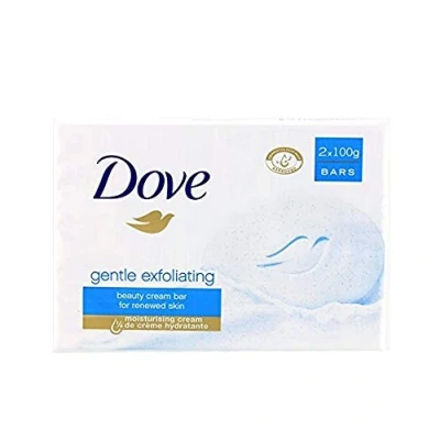 Immagine di Dove, sapone &quot;Gentle Exfoliating&quot;, confezione da 3 pezzi, 2 x 100 g