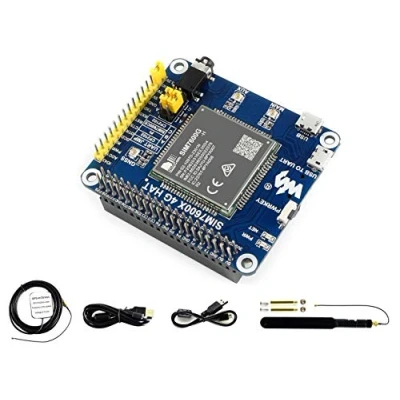 Immagine di IBest 4G / 3G 2G GSM/GPRS/GNSS HAT for Raspberry Pi, Jetson Nano,Based on SIM7600G H, Support LTE CAT4, Connection, Global Positioning