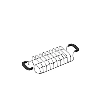 Immagine di Smeg, Scaldapanini TSBW01, Accessorio per Tostapane, Griglia in Acciaio, Maniglie Plastica ad Alta Resistenza Termica, Compatibile con Tostapane Smeg TSF01 e TSF03, 51x278x103 mm