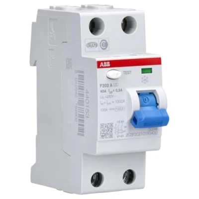 Immagine di ABB F202 A 40A 300MA INTERR.DIFFERENZ. PURO 2P White