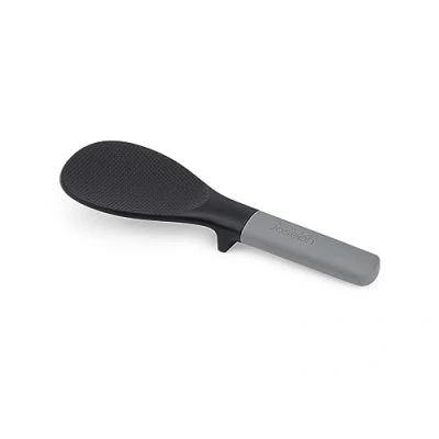Immagine di Joseph Elevate Fusion Cucchiaio da Cucina per il Riso, senza BPA, Antiaderente, Resistente al Calore, Manico in Acciaio Inox, Poggia Utensili Integrato