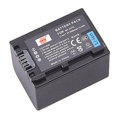 Immagine di DSTE Ricaricabile Li ion Batteria Compatibile per NP FV70 e Sony DCR SR88,DCR SX21,DCR SX44,DCR SX45,DCR SX63,DCR SX65,DCR SX83,DCR SX85,FDR AX100,HDR CX115,HDR CX130,HDR CX150,HDR CX155 Fotocamera