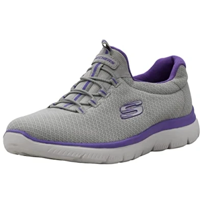Immagine di Skechers Summits, Scarpe da Ginnastica Donna, Gray And Purple, 41 EU