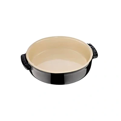 Immagine di Le Creuset Pirofila per aperitivo in gres vetrificato, Rotonda, 450 ml, diameter 14 cm, Nero Lucido, 72102141400001