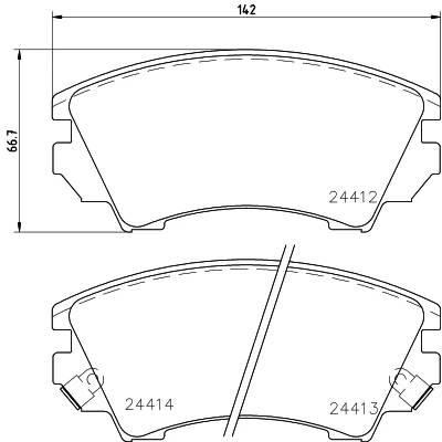 Immagine di HELLA 8DB 355 013 041 Kit pastiglie freno con segnalatore acustico usura accessori OPEL: Astra J Sports Tourer, Insignia A Tourer