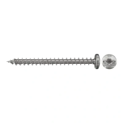 Immagine di Fischer 657365 Viti per truciolare 4 mm 16 Interno Esagonale rotondo, multidentato, TX, Torx, Impronta T Acciaio inox V2A resistente alla corrosione