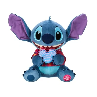 Immagine di Disney Store Attacks Snacks Peluche collezione ufficiale Macaron, 3 di 12, Lilo &amp; Stitch, 33 cm, per tutte le età