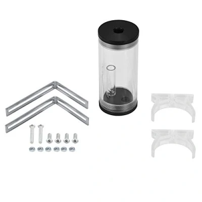 Immagine di serbatoio di raffreddamento ad Acqua, Acrilico diametro cilindro fai da te Kit per PC computer radiatore a liquido acqua