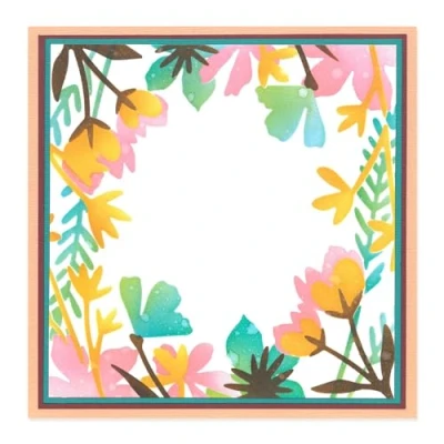 Immagine di Sizzix Stencil a strati Bordo botanico, One size