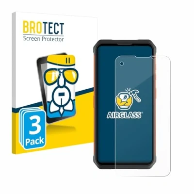 Immagine di brotect Pellicola Protettiva Vetro per Doogee V10 Protezione Schermo (3 Pezzi) [Durezza Estrema 9H, Chiaro]