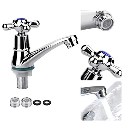 Immagine di FIGFYOU Miscelatore Monocomando per Lavabo A Risparmio Energetico, Rubinetto Bagno Lavabo, Bagno,Cromo, Argento