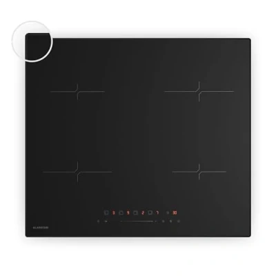 Immagine di Klarstein Velaire Piano Induzione 60cm 4 Zone, 7000W Boost, Cursore Touch, Timer, Blocco Bambini, Vetroceramica, Indicatore Calore Residuo, Piastra Moderna, Nero