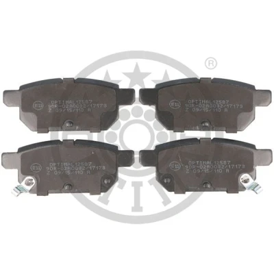 Immagine di OPTIMAL BP 12587 Kit pastiglie freno Assale posteriore con segnalatore acustico usura SUZUKI: SWIFT 4, Vitara IV SUV, 5