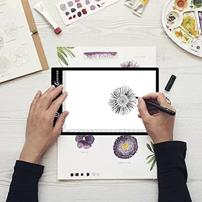 Immagine di XIAOSTAR A5 LED Tavoletta Luminosa Diamond Painting Copia Board Super Sottile Light Box USB con Luminosità Regolabile per Artisti, Animation Drawing, Sketching, Calligrafia (A5 Upgrade)