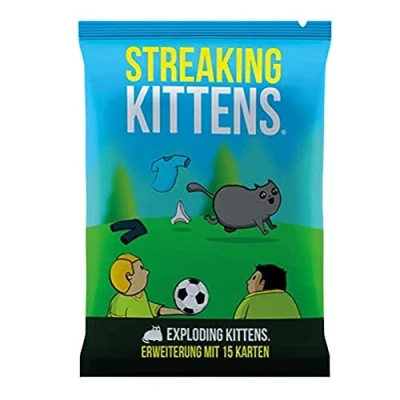 Immagine di Exploding Kittens Asmodee Streaking Espansione Gioco di carte 2 5 giocatori Dai 7+ anni 15+ minuti Tedesco